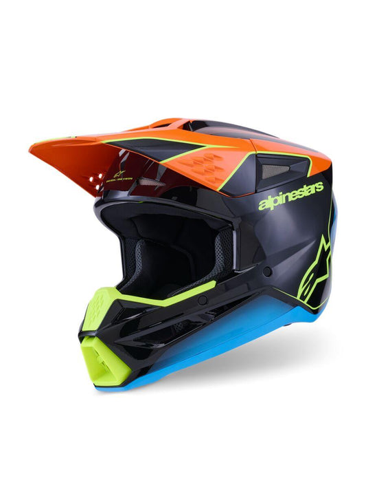 ALPINESTARS SM3 Fray Helmet BLK/OR/YL 2025 Model