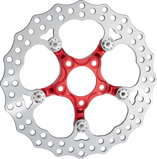 Arlen Ness Spider Rotor 320mm Red Brake For Harley FLHX 1923 2023-2024 300-111