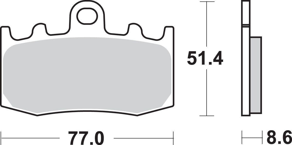 Sbs HS Street Excel Sintered Front Brake Pads For BMW K 1300 S 2001-2015 796HS
