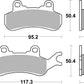 Sbs RSI Offroad Racing Brake Pads For Can Am Maverick Sport 1000 R 18-24 957RSI