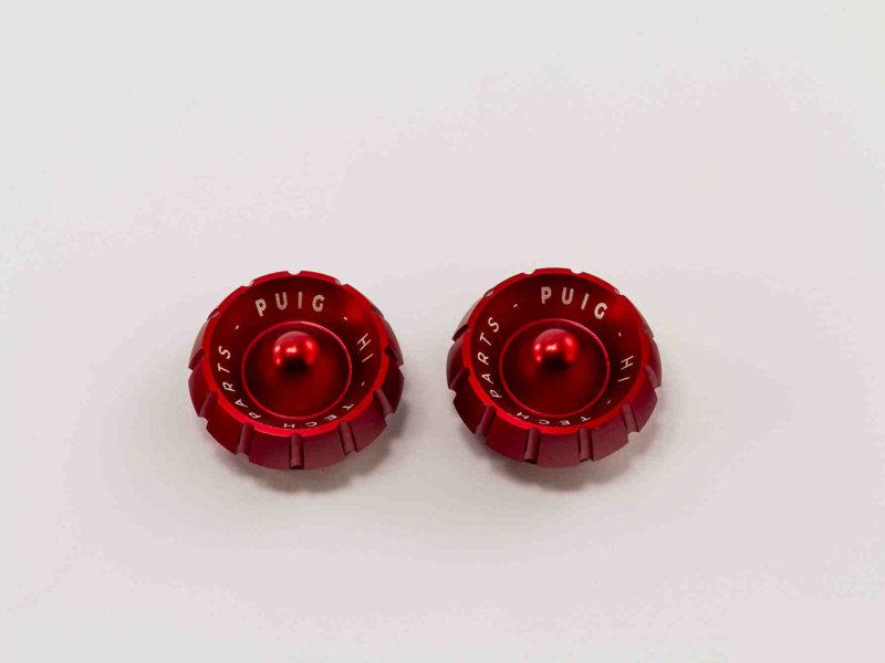 Puig Thruster Bar End Caps Red 9950N