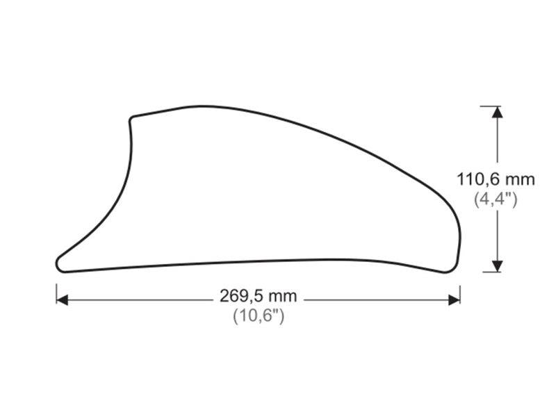 PUIG Side Tank Pad Protector Clear for Kawasaki Versys 1000 16-23 20077W
