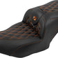 Saddlemen Roadsofa Stitch Seat With Backrest For HD FLTRXSE 1977 23-24 823-07-206B3