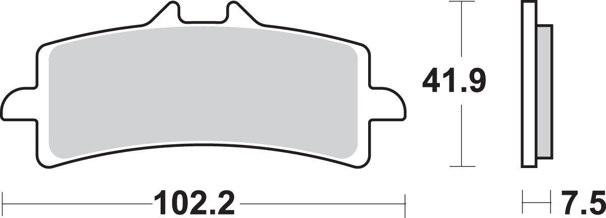 Sbs HS Excel Sintered Front Brake Pads For Suzuki GSX-S 1000 S 2007-2026 841HS