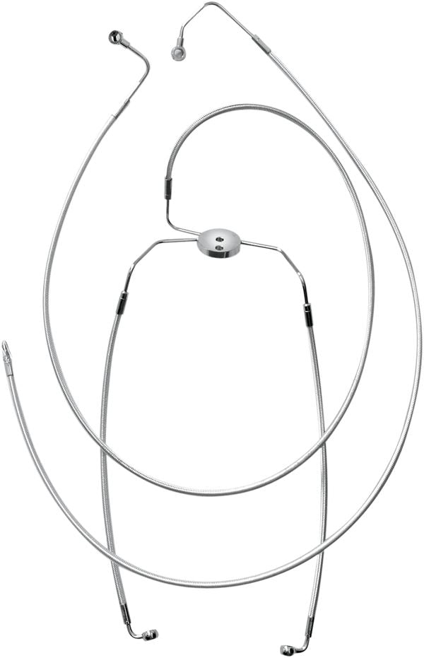 Magnum Shielding Front Lower Brake Line Kit For Harley FLHR 1690 2008-2013 37010