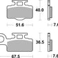 Sbs RSI Brake Pads For Kawasaki KX 65 Suzuki RM 65 2000-2024 752RSI