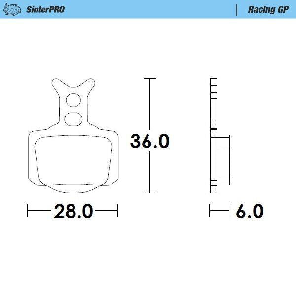 Moto-Master Racing GP SinterPRO Offroad Brake Pads For KTM SX 50 2023-2027 82812