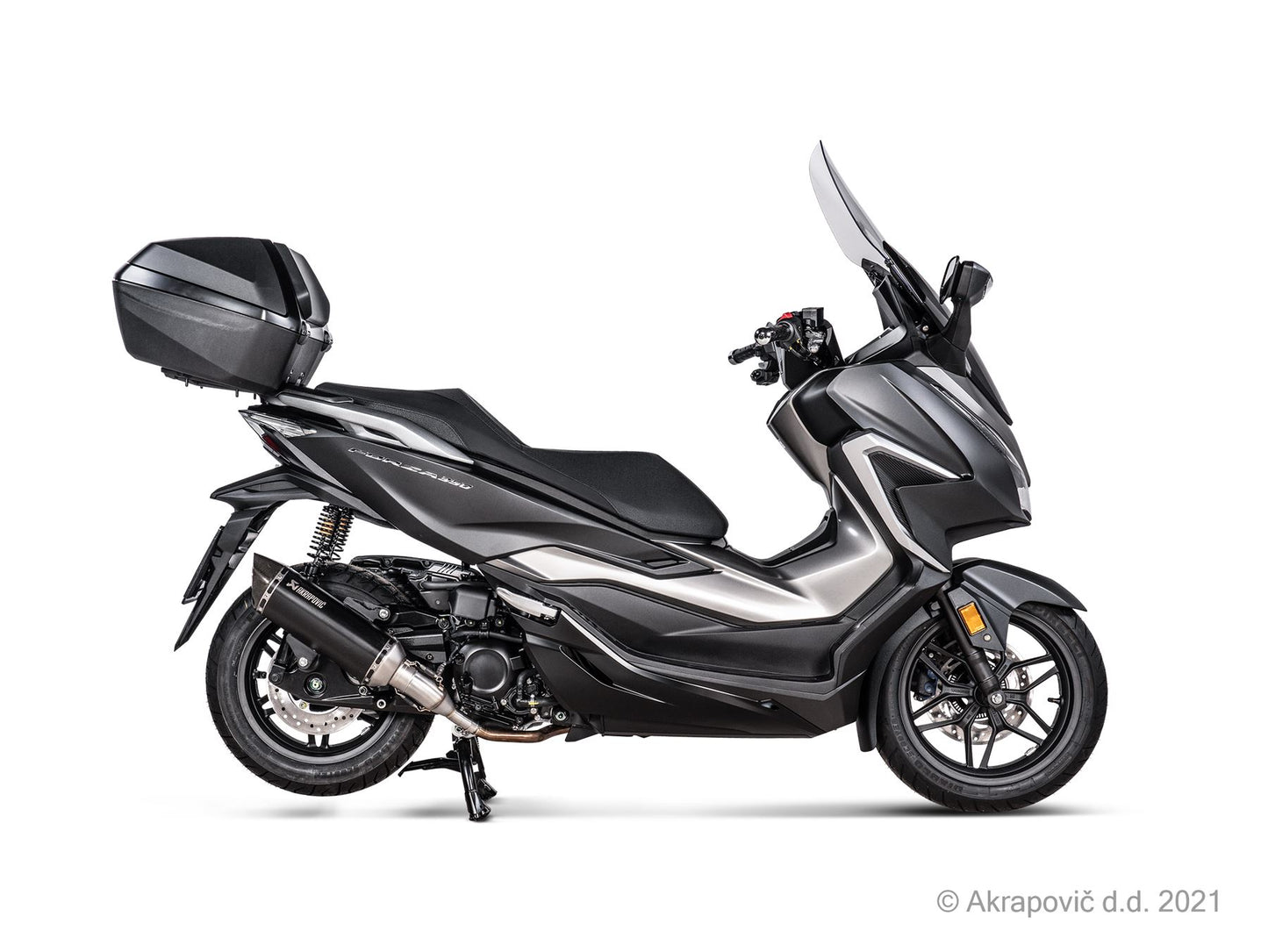 Akrapovic Slip-On Line Muffler Scooter SS Black For Honda ADV 350 21-24 S-H3SO8-HRSSBL