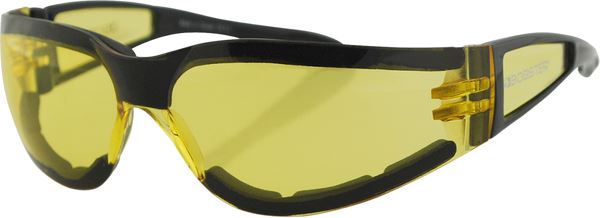 BOBSTER Shield II Wrap Around Design Black Sunglasses ESH202