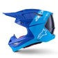 ALPINESTARS Supertech M10 Flood MIPS® Helmet BLUE/BLK-CARB 2025 Model