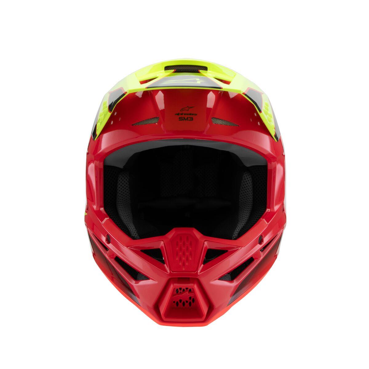 ALPINESTARS Youth S-M3 Fray Red/Yellow MX Helmet