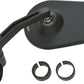 Daytona Aluminum Bar End Mirror Black Side View Handlebar End E-Marked 89474