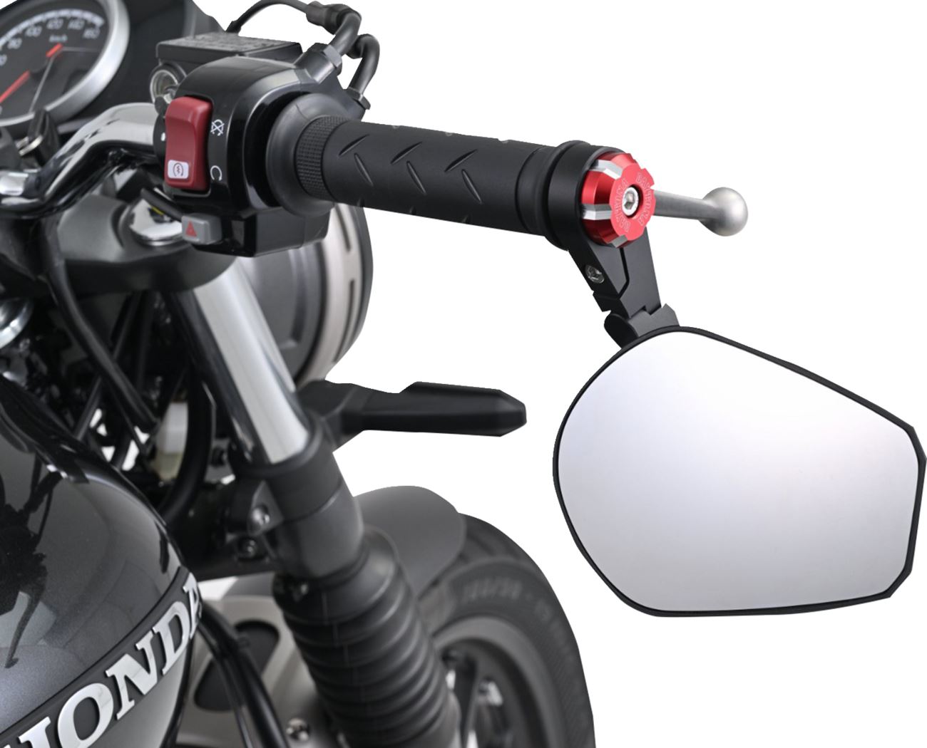 Daytona Handlebar End Anodized Red CNC Aluminum Barend Kit 14-19mm ID 81175