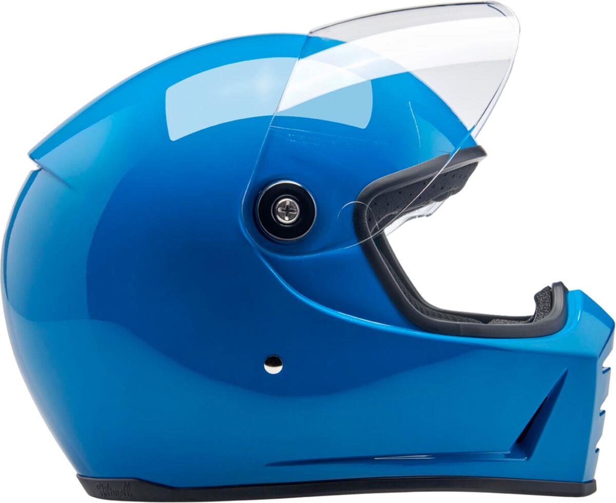 BILTWELL Lane Splitter Blue Motorcycle Helmet