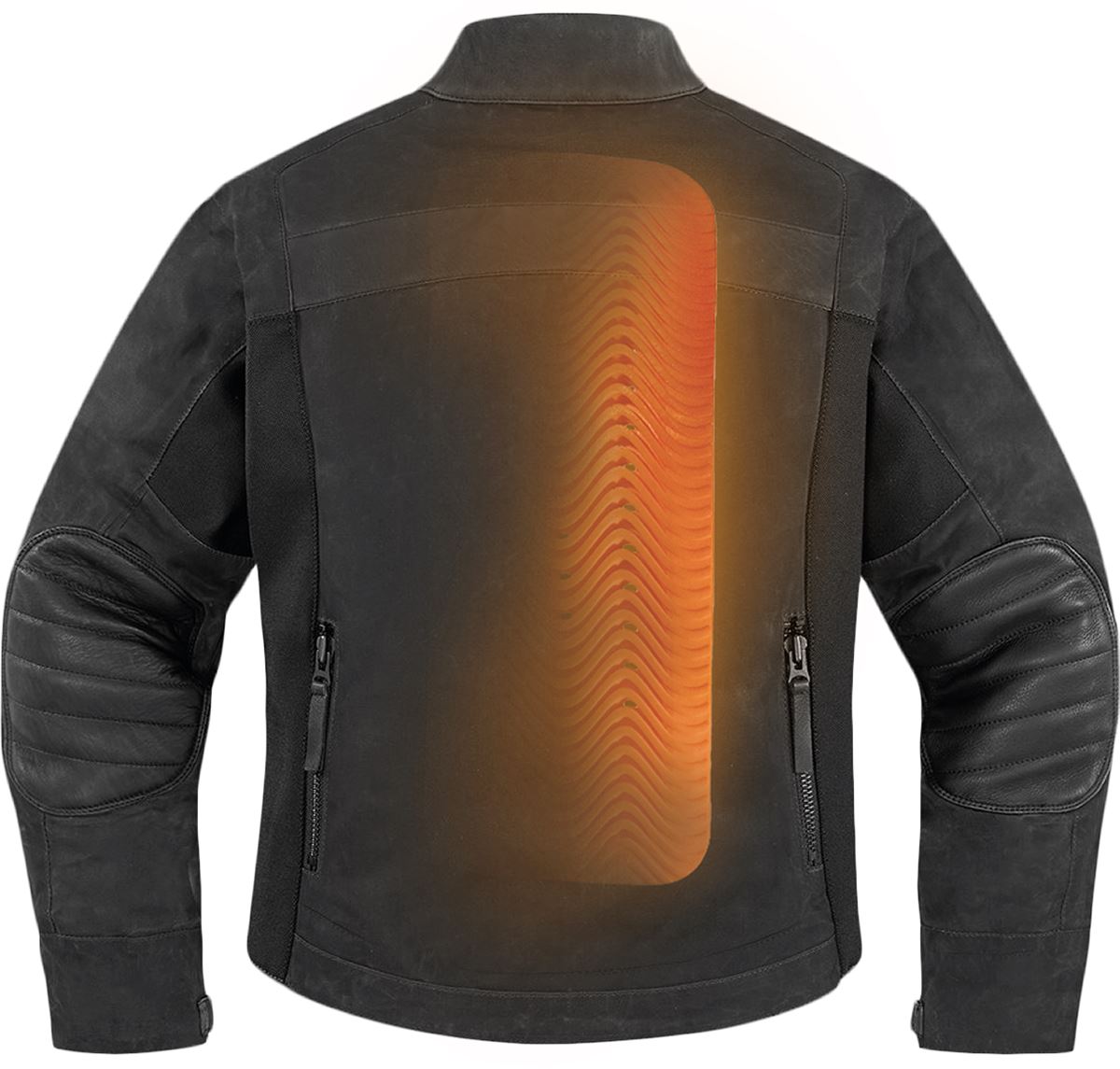 ICON D3O® Viper Central Motorcycle Back Impact Protector Orange 2023 Model