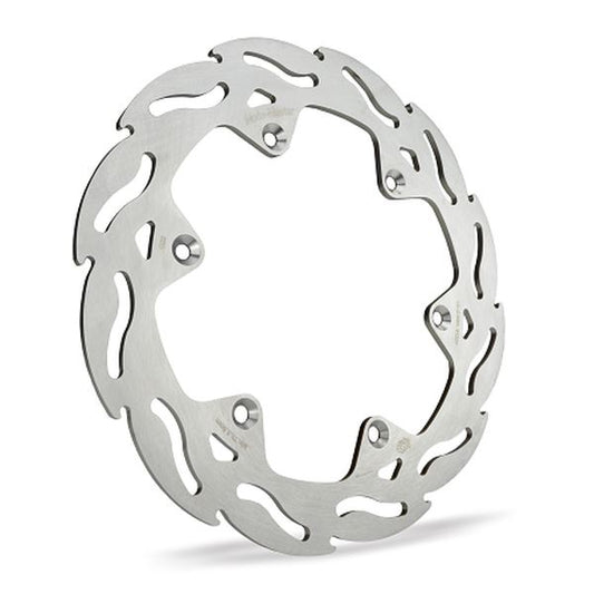 Moto-Master Flame Series Fixed Rotor For Yamaha YZ 450 F 2018-2025 Silver 150220