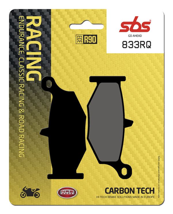 Sbs RQ Road Racing Carbon Tech Brake Pad For Suzuki DL 1050 XT 2006-2025 833RQ