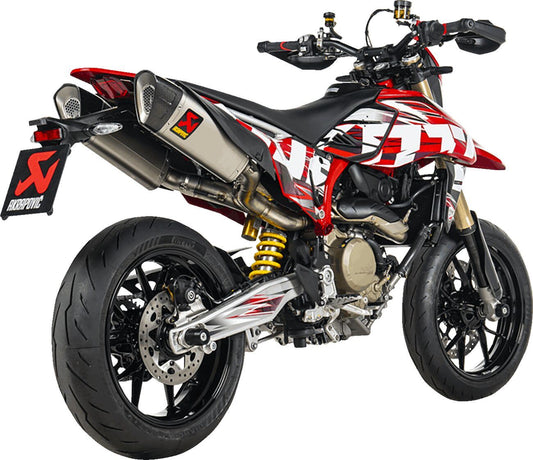 Akrapovic Slip-On Line Mufflers TI For Ducati Hypermotard 698 2024 S-D6SO2-HAPLT