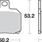 Sbs LS Street Excel Sintered Rear Brake Pads For Ducati Monster 937 98-25 730LS