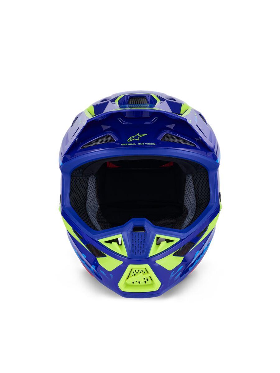 ALPINESTARS SM7 Deed Helmet BLUE/YEL 2025 Model