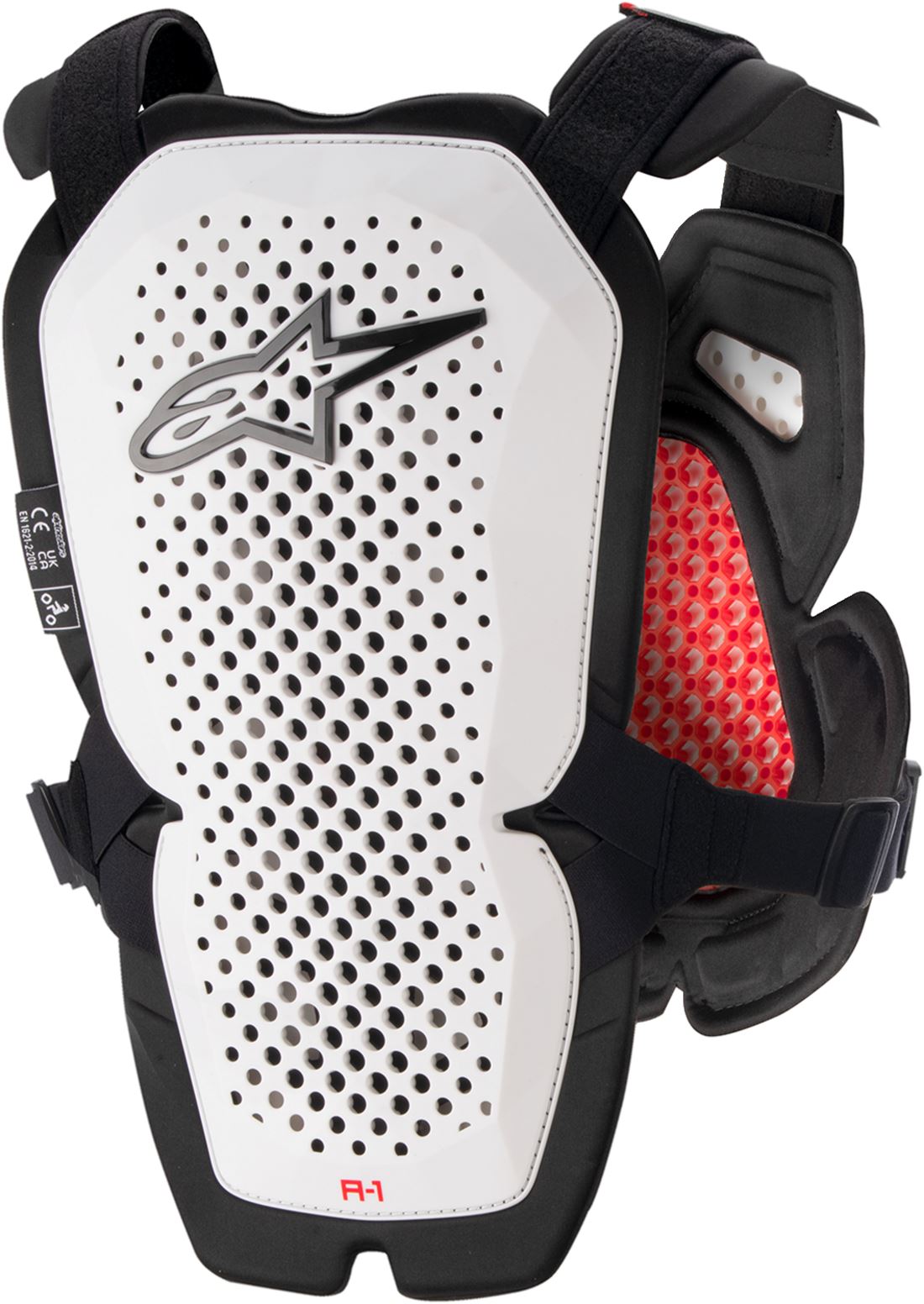 Alpinestars A-1 Pro Chest Guard White Red Black