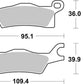 Sbs RSI Offroad Racing Sintered Brake Pads For Can Am Outlander 450 12-18 911RSI