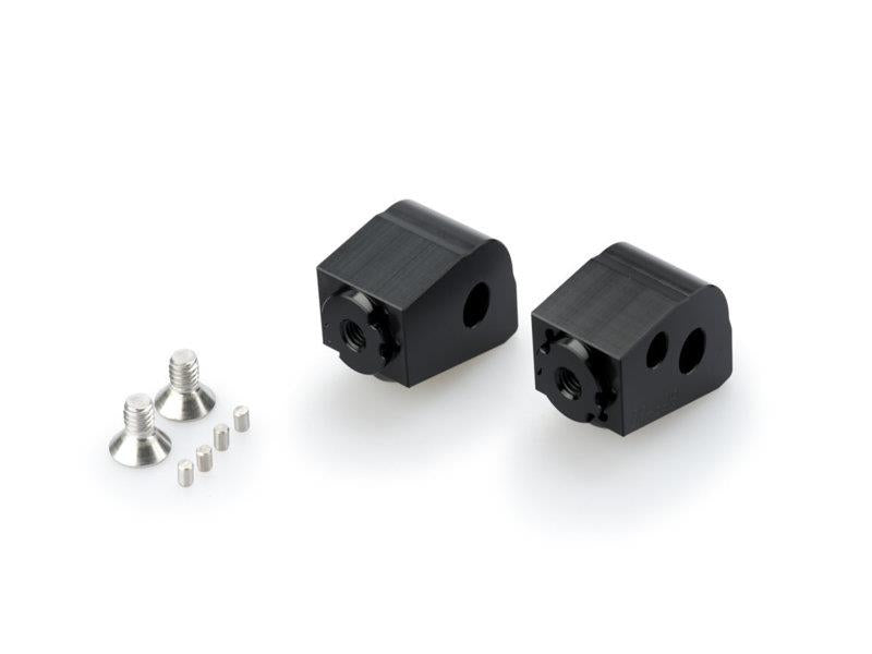 Puig Pillion Adjustable Footpeg Adaptors Black 8100N