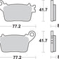 Sbs LS Street Excel Sintered Rear Brake Pads For Suzuki GSX-R 600 06-26 834LS