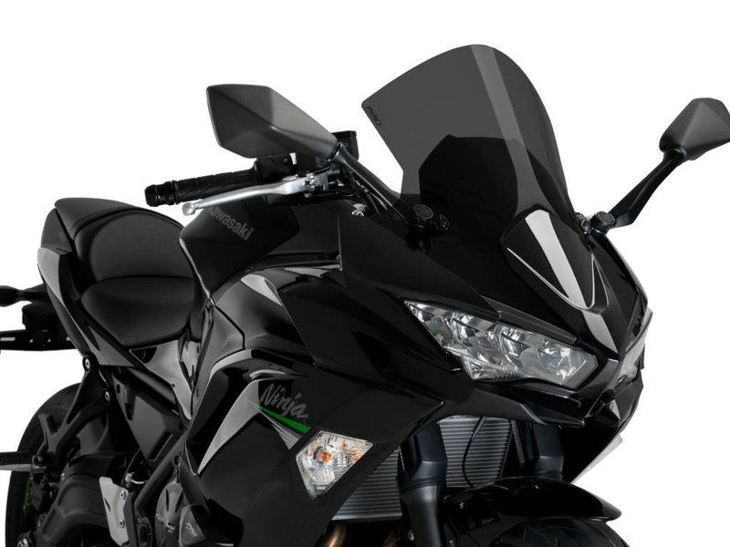 PUIG R-Racer Screen Dark Smoke for Kawasaki Ninja 650 20-25 3880F
