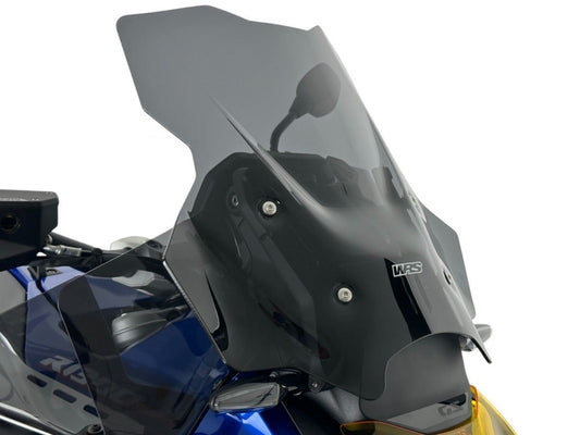 WRS Windscreen Touring Plus With Radar For BMW R1300GS Adventure Dark Smoke Bm109fs