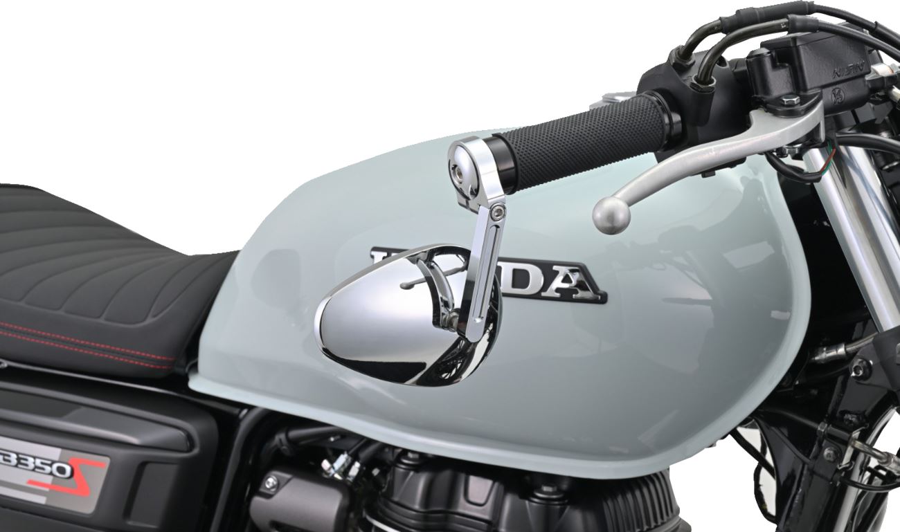 Daytona RING Handlebar Ends CNC Chrome Aluminum Pair 14-19mm Bars 81229