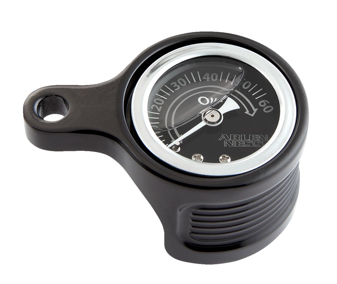 Arlen Ness Method Oil Pressure Gauge For HD FXLRS 1923 17-24 Black 610-101