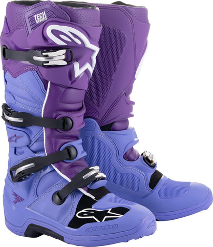 Alpinestars Tech 7 Boots Purple White Blue