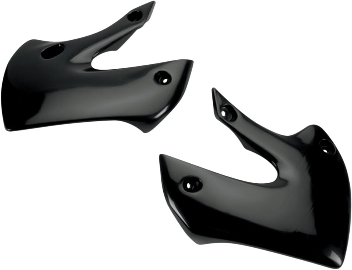 UFO RADIATOR COVERS KAWASAKI KX65/KLX110 BLACK KA03733-001