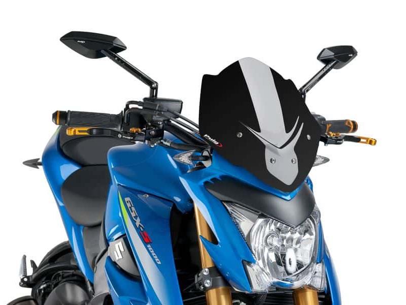 PUIG New Generation Sport Screen Black for Suzuki GSX S 1000 15-20 7653N