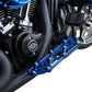 Arlen Ness Diamond Floorboards Blue Anodized Aluminium Driver Pair 410-055