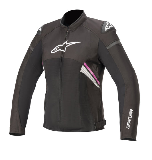 Alpinestars Women's Stella T-Gp Plus R V3 Air Riding Jacket Black White Grey Pink