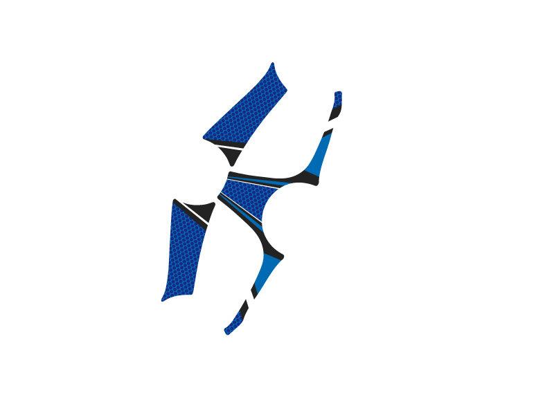 Puig Radikal Yoke Protector Blue 22078J