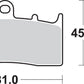 Sbs HS Street Excel Sintered Front Brake Pads For BMW K 1600 B 2001-2024 778HS