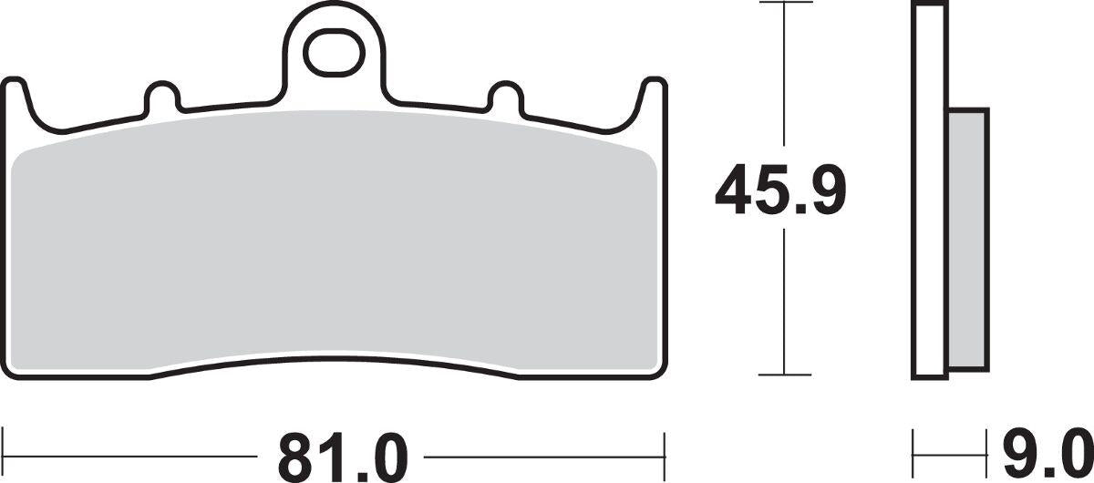Sbs HS Street Excel Sintered Front Brake Pads For BMW K 1600 B 2001-2024 778HS