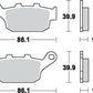 Sbs LS Street Excel Sintered Rear Brake Pads For Honda NC 700 X 1987-2026 614LS