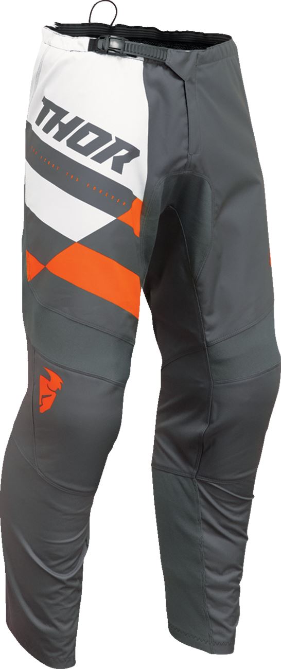 Thor Trousers Sector Checker Charcoal/Orange 24 Model