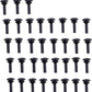 Arlen Ness Deep Cut Floorboard Replacement Rubber Insert Aluminum 34 Pack 06-846