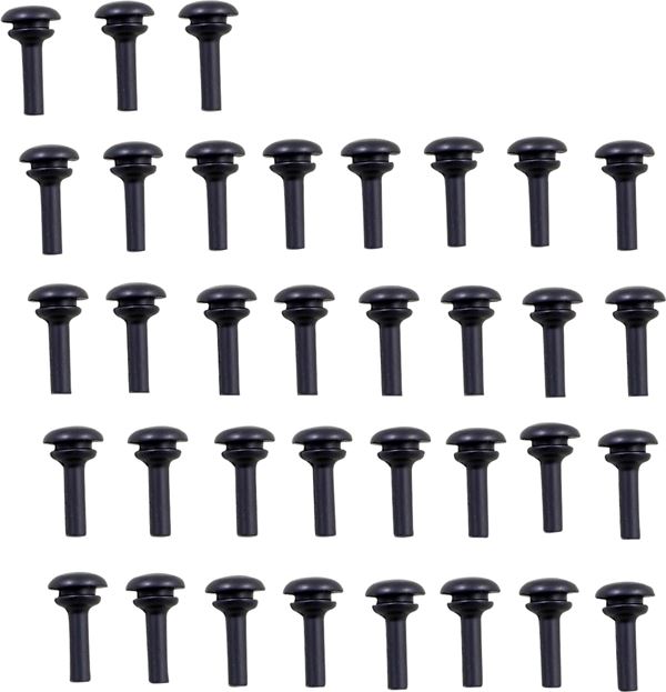 Arlen Ness Deep Cut Floorboard Replacement Rubber Insert Aluminum 34 Pack 06-846