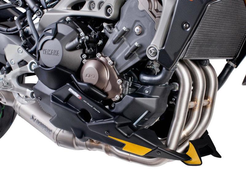 PUIG Engine Spoiler Carbon Look for Yamaha MT-09/SP/SportTracker/StreetRally/Tracer 13-20 7540C