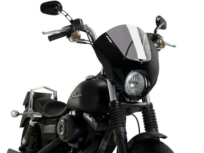 PUIG Dark Night Screen Light Smoke for Harley Davidson Dyna Street Bob FXDB 06-17 21095H