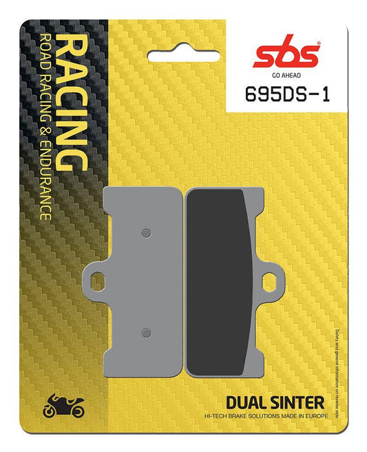 Sbs DS Racing Dual Sintered Brake Pads For Aprilia SXV 450 2008-2010 695DS-1