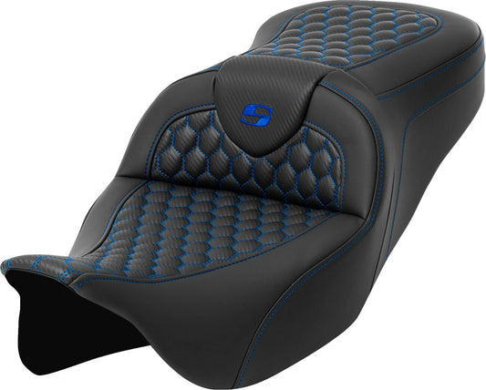 Saddlemen Honeycomb Roadsofa Leather Seat Without Backrest For Harley Davidson FLHXS 1868 ABS 08-23 808-07B-18901