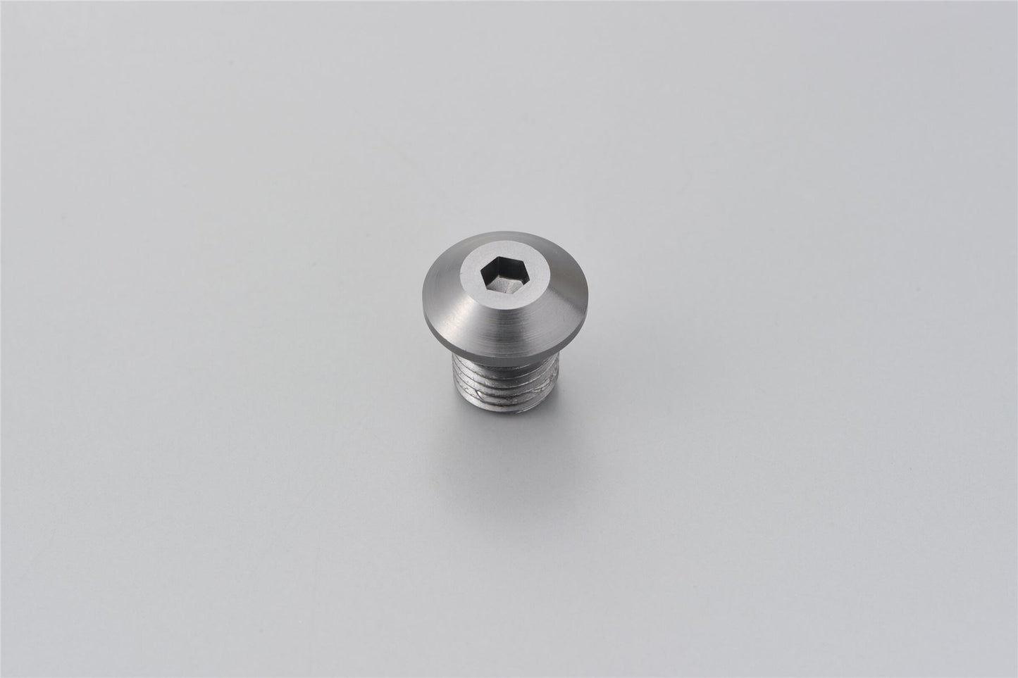 Daytona Mirror Plug Bolt M10x1.25 Gray Aluminum Right CNC Hole Plug 99618