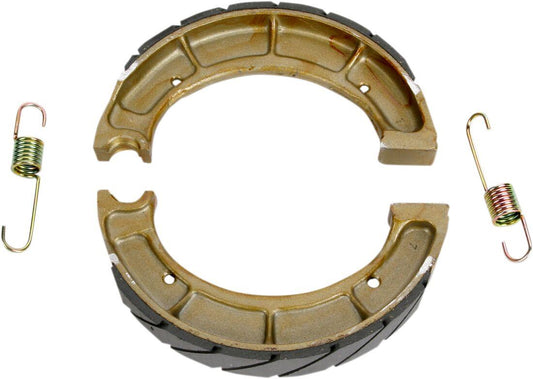 Ebc Grooved "G" Brake Shoes For Yamaha YFM 250 X 1975-2004 Copper Set Y528G